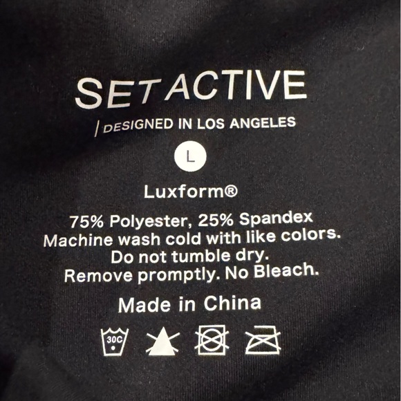 Set active Luxform scoop Y sports black size large like new - Picture 5 of 8